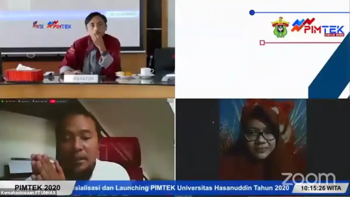 Wadahi Kreativitas Mahasiswa, FT Unhas Launching Pimtek 2020
