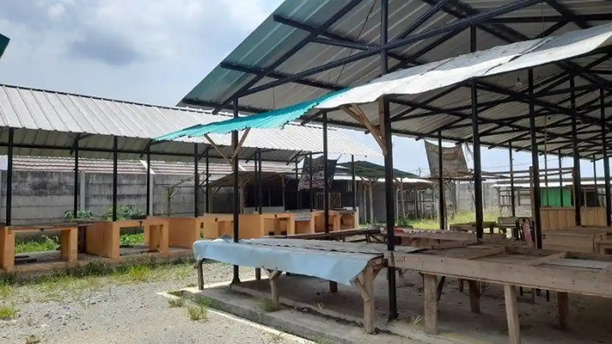 Pasar Tunjung Teja di Kabupaten Serang Sepi Ditinggalkan Para Pedagang, Ini Alasannya