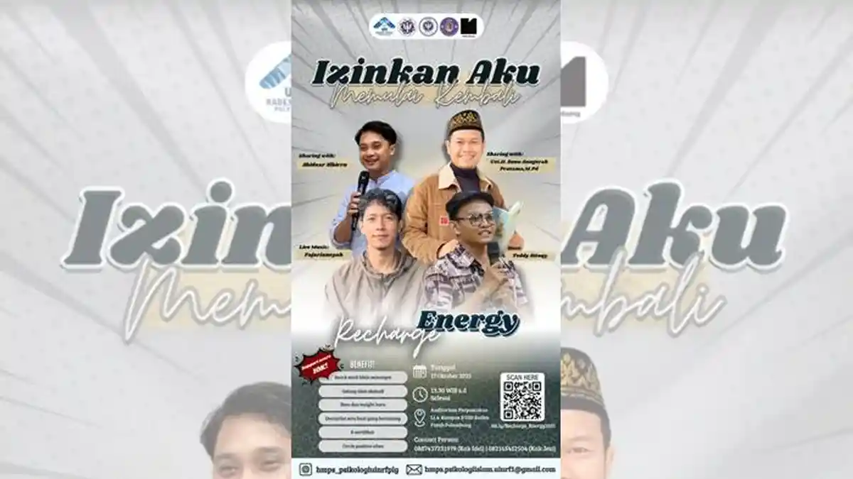 Mahasiswa Padati Kajian 'Recharge Energy: Let Allah Handle It' di Fakultas Psikologi UIN Raden Fatah