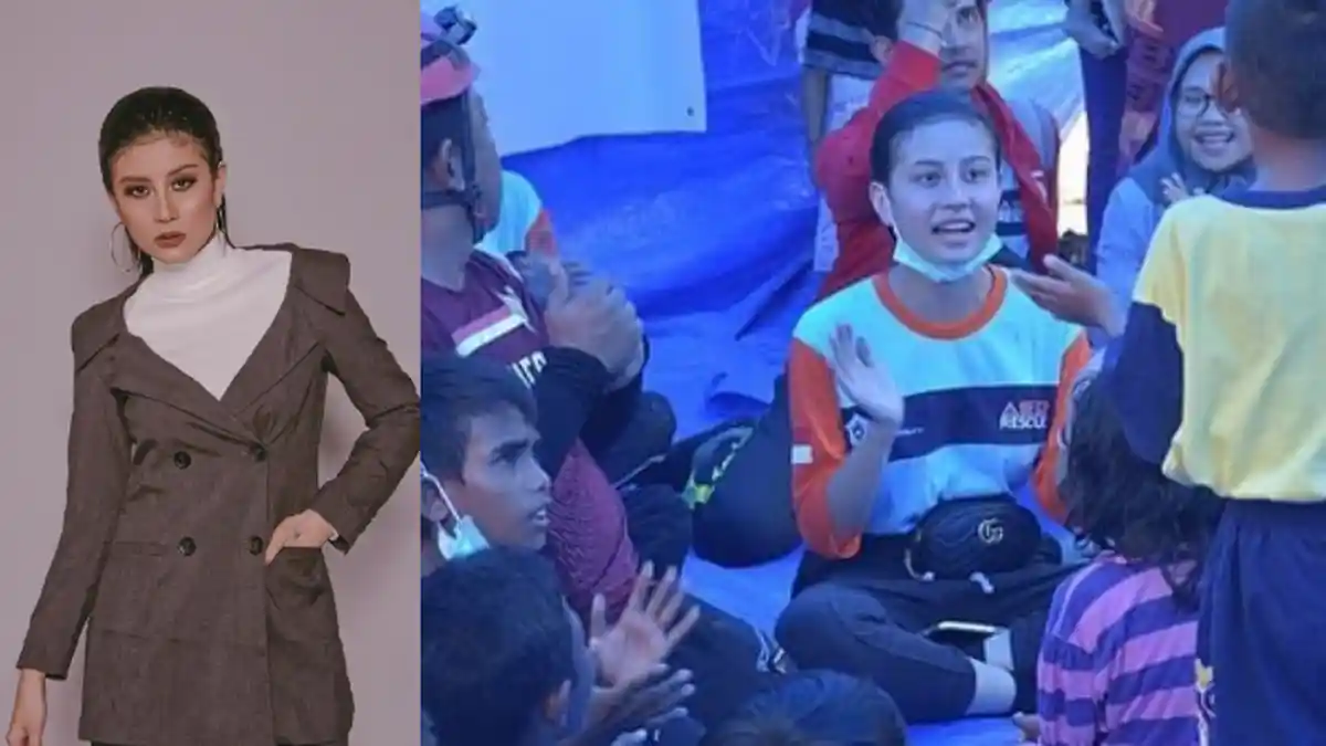 Usai Kabarkan Tutup Akun, Beredar Foto Awkarin Jadi Relawan Bencana Gempa dan Tsunami Palu