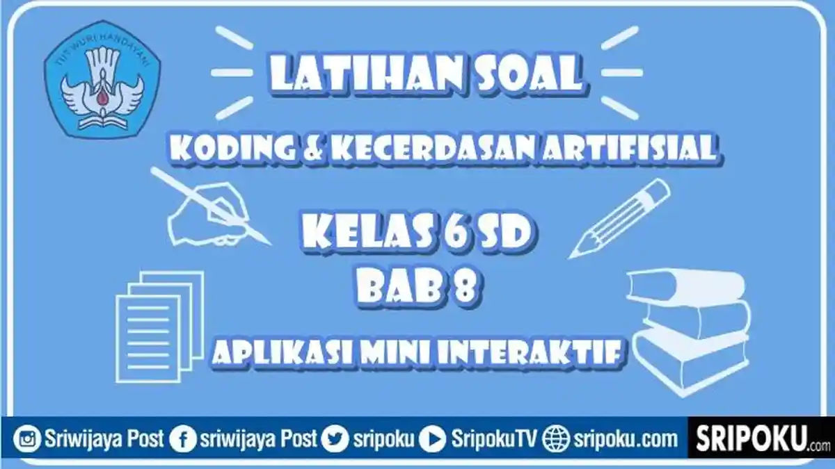20 Soal Koding & Kecerdasan Artifisial Kelas 6 SD Bab 8, Aplikasi Mini Interaktif