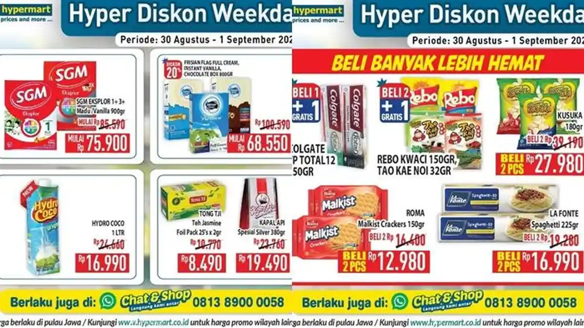 Promo Hypermart di Awal Bulan September 2022, Beli 1 Gratis 1, Susu Formula Anak Turun Harga