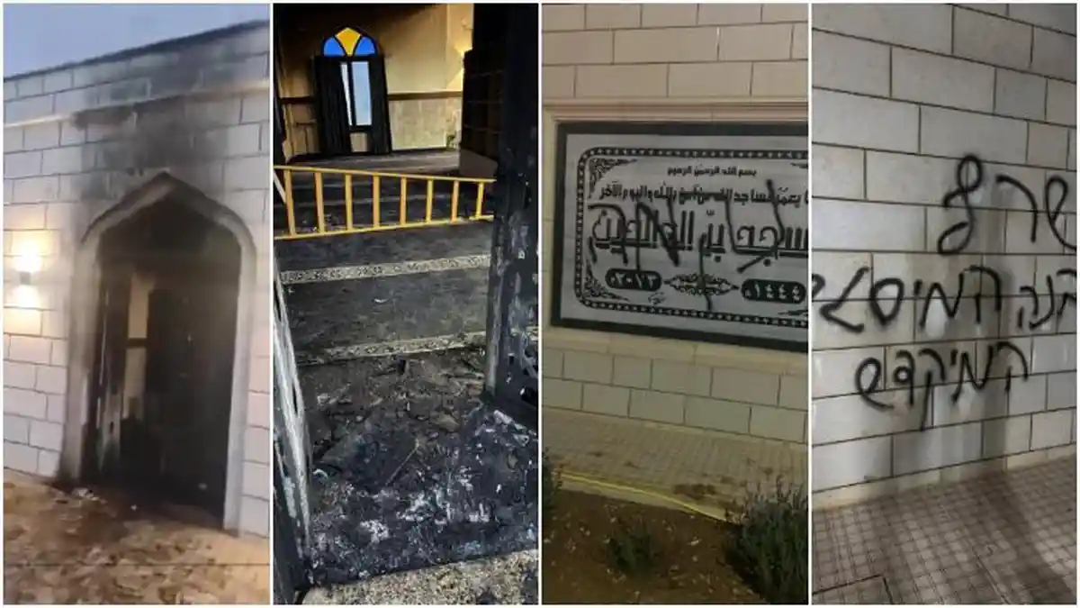 Pemukim Israel Bakar Masjid di Tepi Barat, Tulis Pesan Rasis