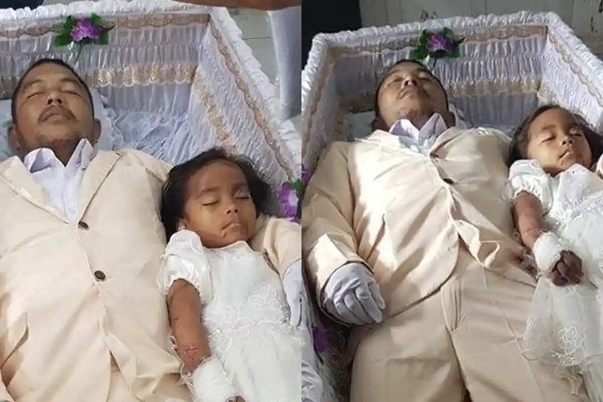 Mengharukan Ayah dan Anak Tewas Dihajar Toyota Rush, Jasadnya Diletakan dalam Satu Peti  