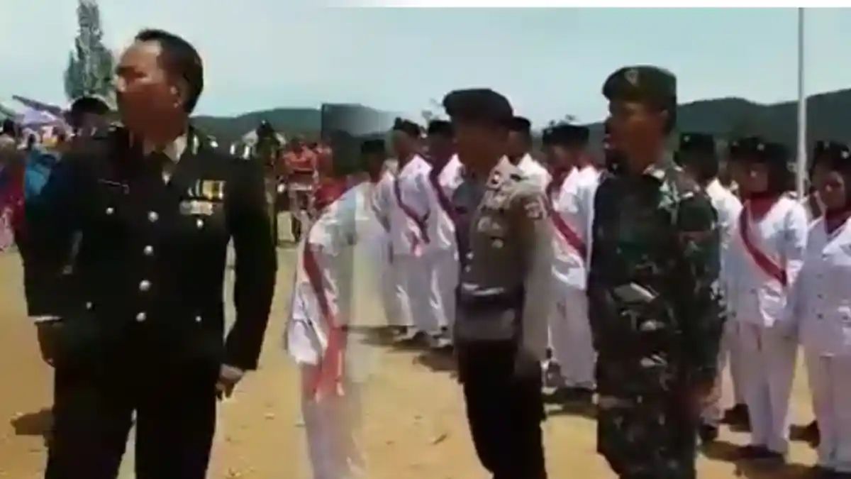 CEK FAKTA Video Polisi Tendang dan Tampar Anak Buahnya di Depan Paskibra, Begini Kejadian Sebenarnya
