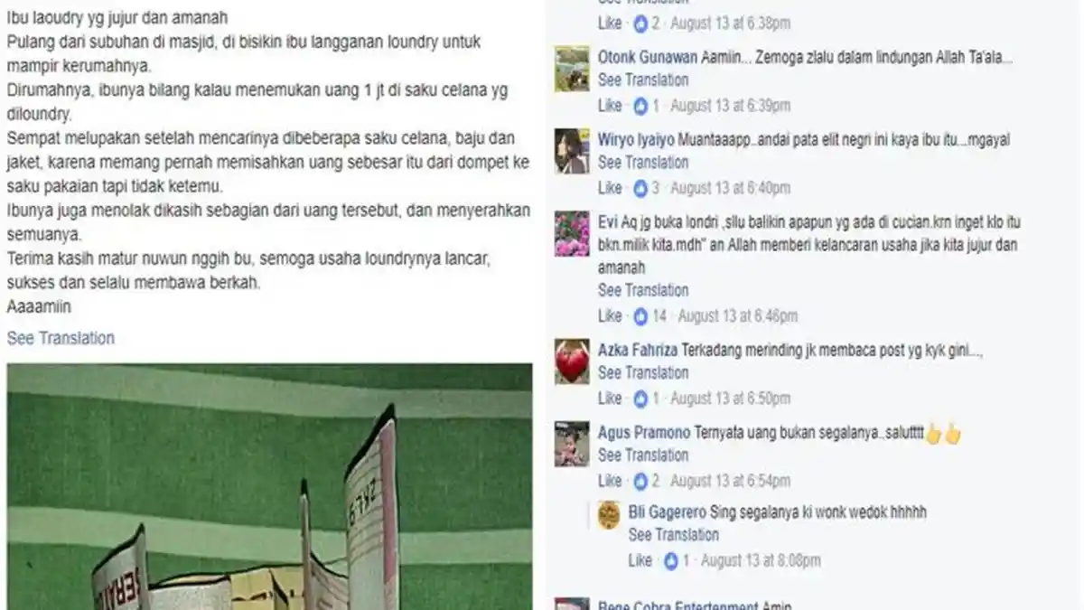 Kisah Laundry Jujur di Jogja Viral di Medsos, Netizen Terharu, Kemudian Ini yang Dilakukannya