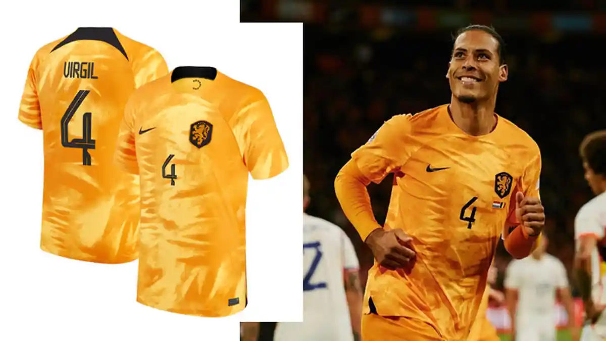 Harga Terbaru Jersey Timnas Belanda Piala Dunia 2022 Qatar, Seragam Tim Oranje Virgil Van Dijk