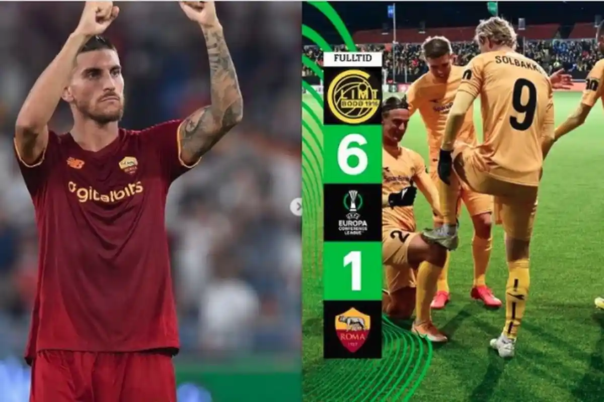 AS Roma Kalah Telak 6-1 atas Bodo/Glimt, Kapten I Lupi Marah