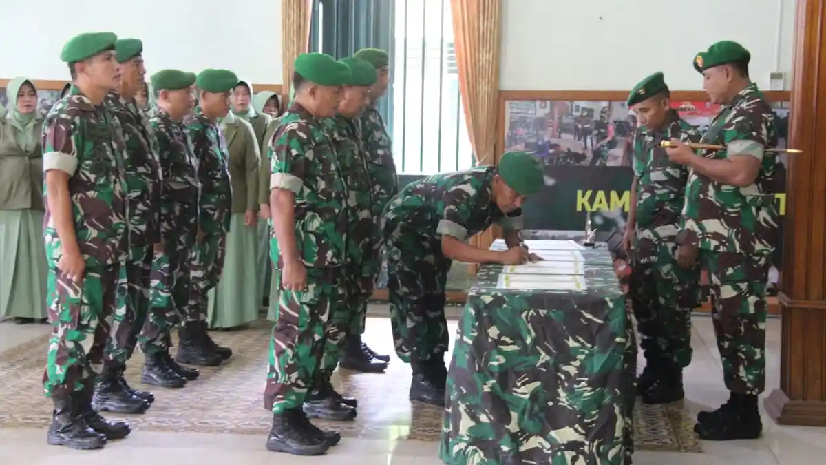 Ini Daftar Perwira di Kodim 0721/Blora yang Dimutasi, Lettu Inf Maningsun Jabat Danramil 13/Kunduran