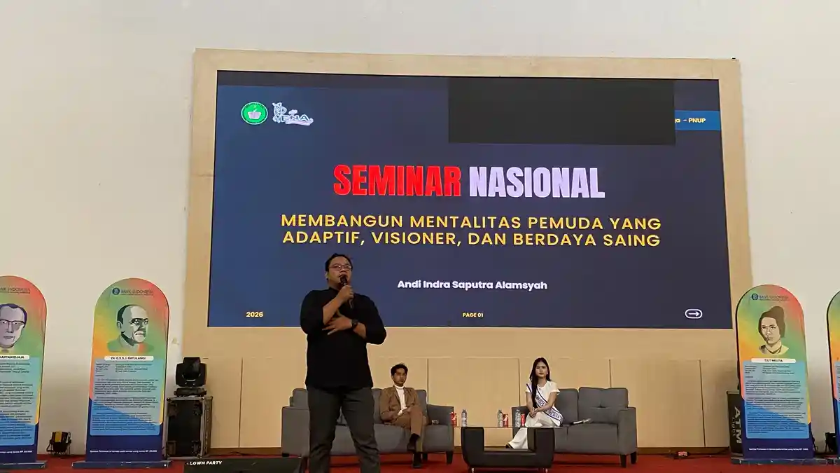 Disrupsi AI dan Ketatnya Persaingan Kerja Jadi Bahasan Seminar Nasional HMAN PNUP Makassar