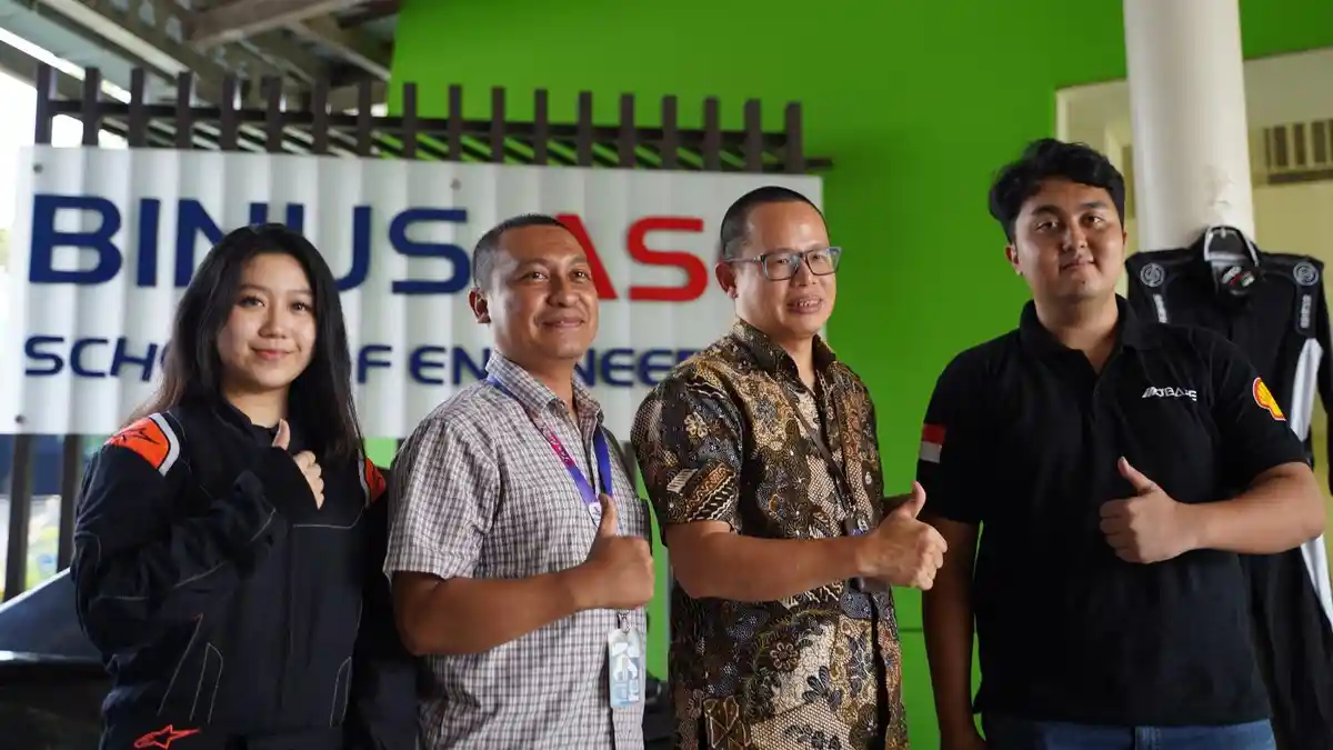Kendaraan Karya Mahasiswa Binus Aso School of Engineering Unjuk Gigi di Shell Eco-Marathon 2023