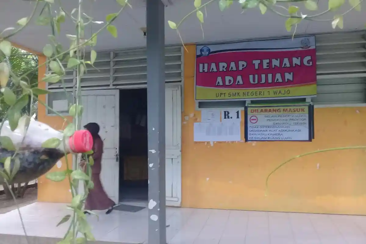 Satu Siswa SMKN 1 Wajo Tidak Ikut UNBK, Ini Sebabnya