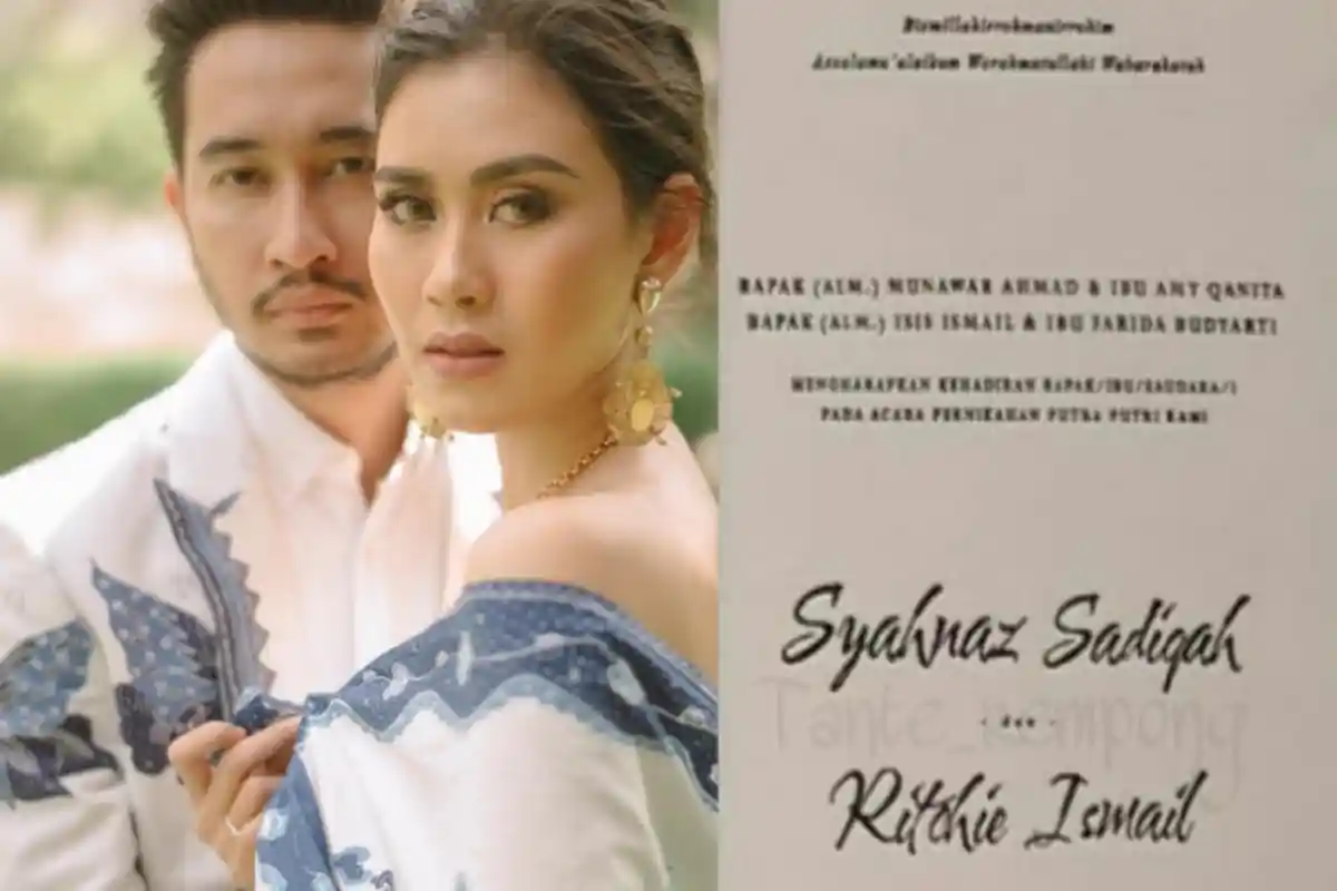 Beredar Undangan Syahnaz Sadiqah dan Jeje, Waktu Pelaksanaan Pernikahannya Jadi Sorotan Warganet!