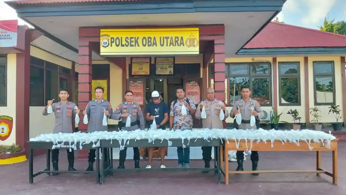 Polisi Sita 420 Kantong Cap Tikus Siap Edar ke Halmahera Tengah