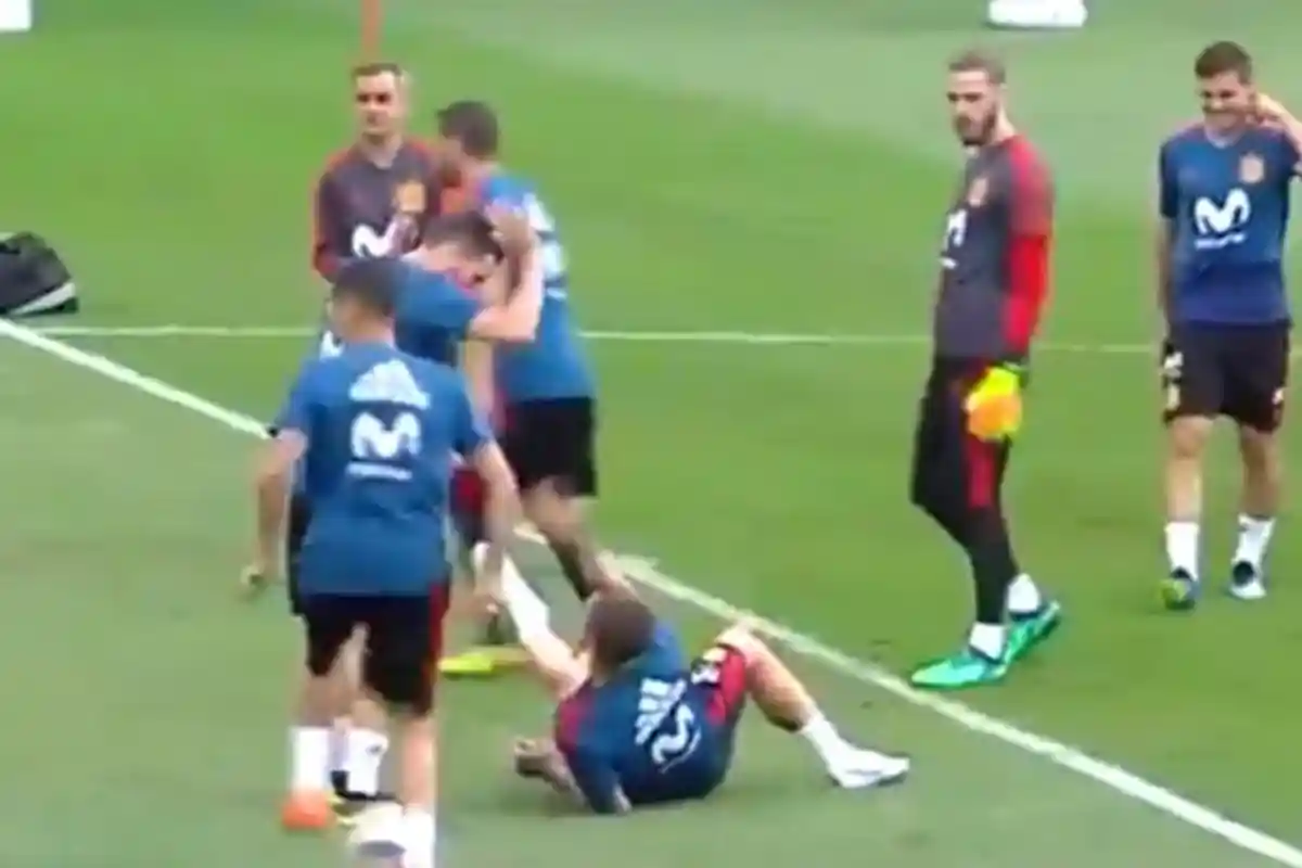 Sergio Ramos Ejek Cristiano Ronaldo Pada Latihan Timnas Spanyol di Piala Dunia, Lihat Videonya