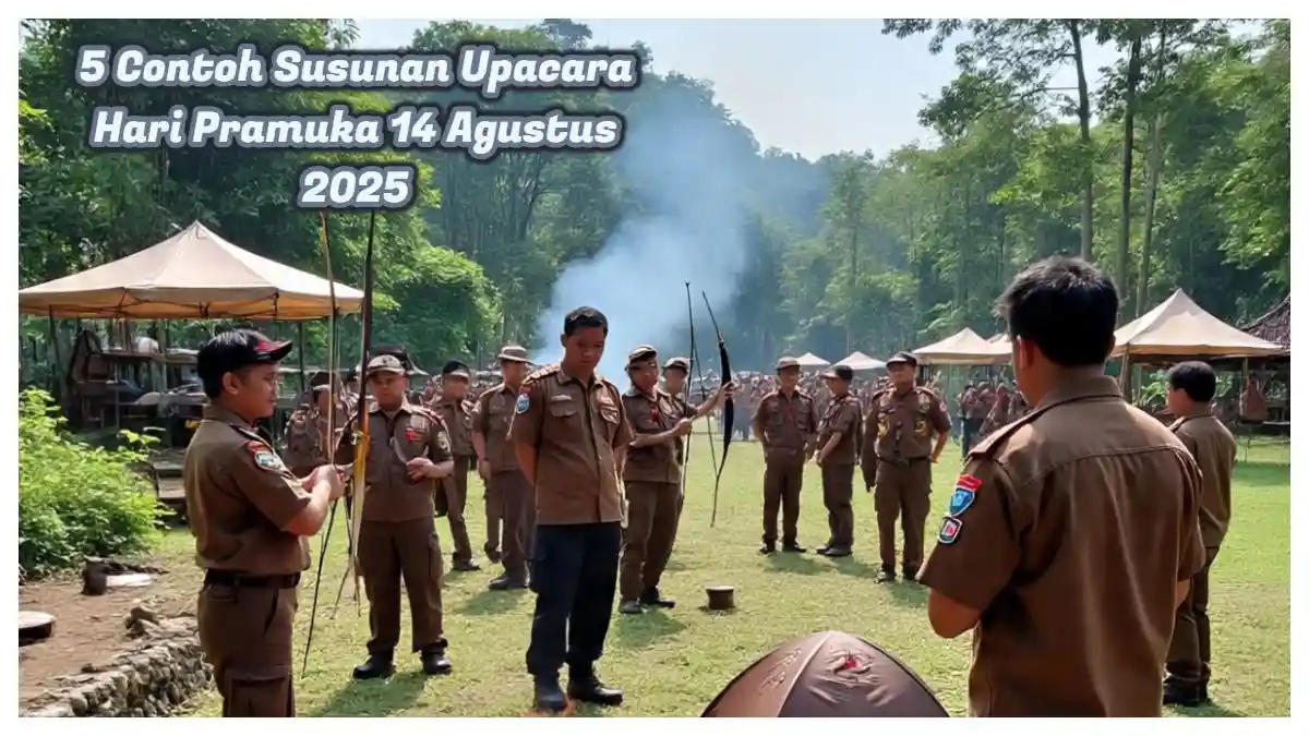 Susunan Upacara Hari Pramuka 14 Agustus 2025, Cocok untuk SD, SMP, dan SMA