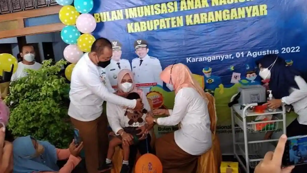 Bulan Imunisasi Anak di Karanganyar Dimulai, Sasar 47.761 Balita