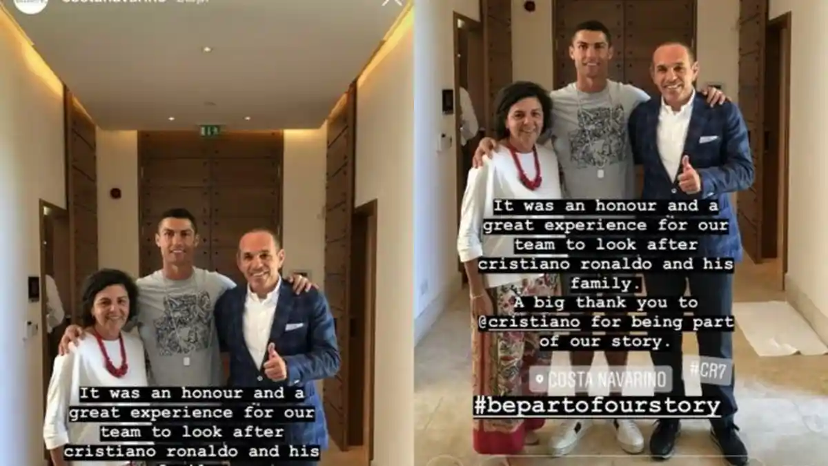 Cristiano Ronaldo Berikan Uang Tip Besar pada Karyawan Hotel Saat Liburan ke Yunani