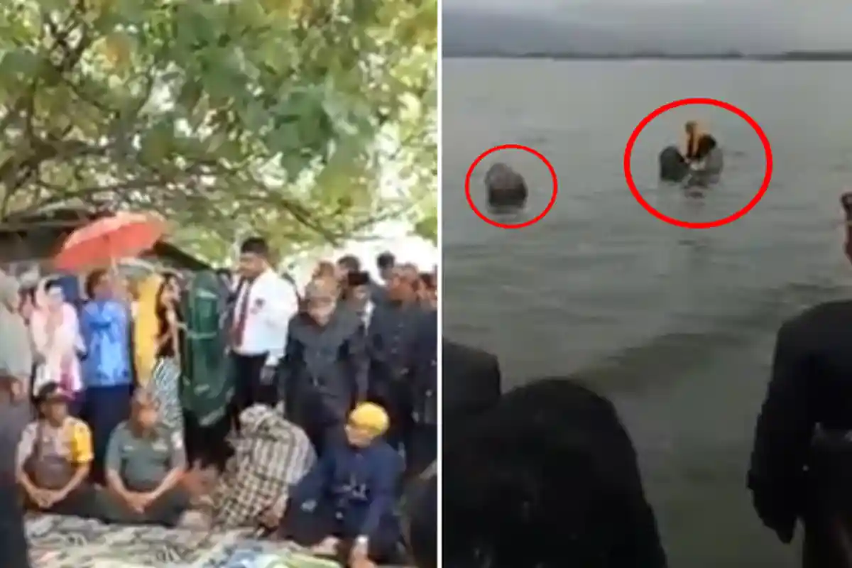 Pasangan Selingkuh Ini Jalani Hukuman Adat dengan Direndam di Laut, Begini Kronologinya