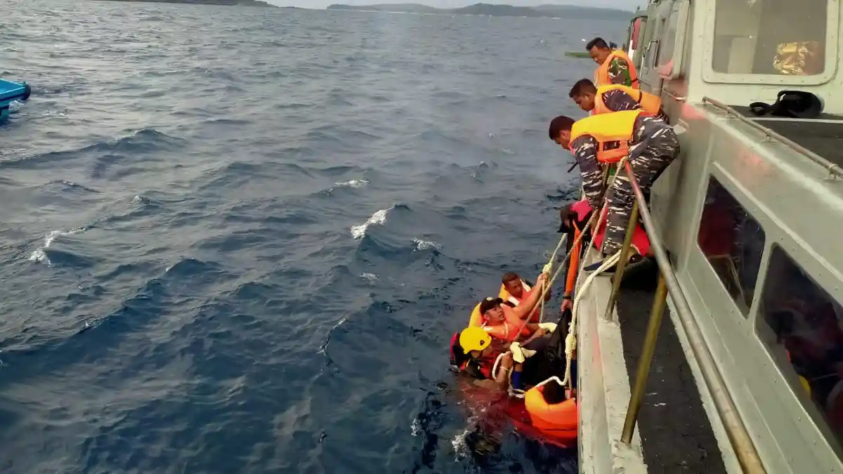 TNI AL Tarempa dan Tim SAR Akhirnya Temukan Jasad Nelayan Bagan Anambas