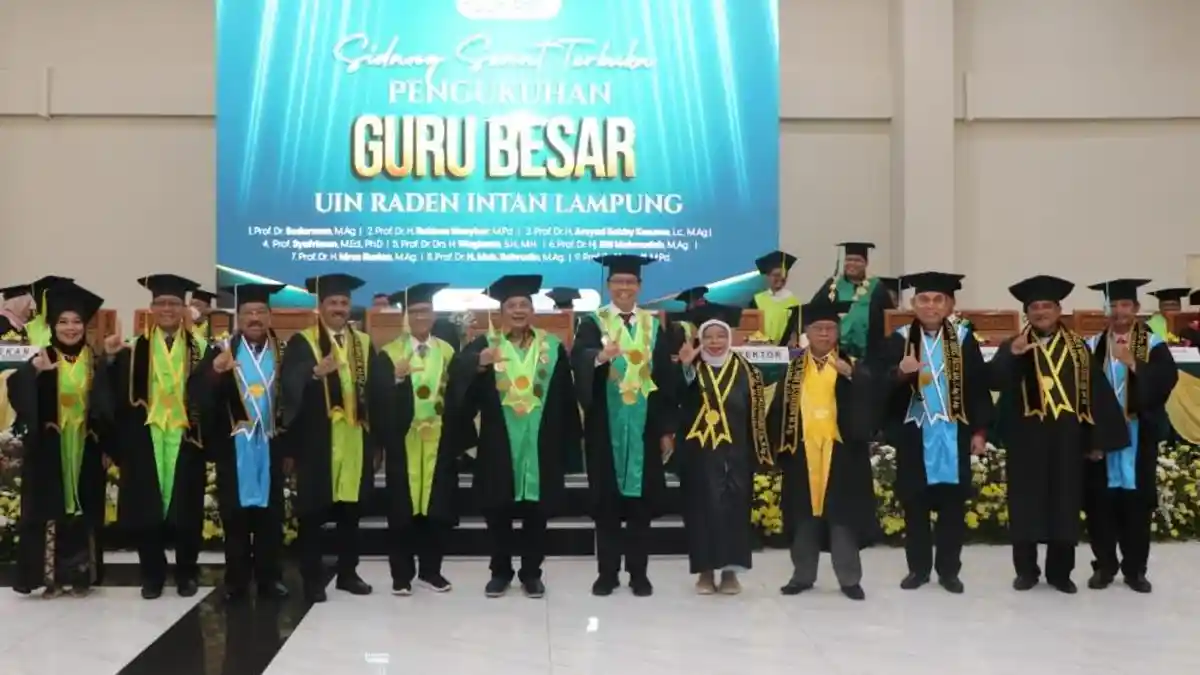 UIN Raden Intan Lampung Kini Miliki 39 Guru Besar Beragam Bidang Ilmu