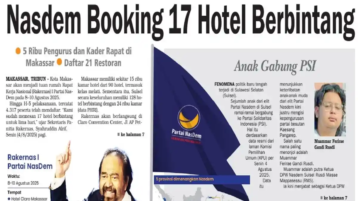 Nasdem Booking 17 Hotel Berbintang 