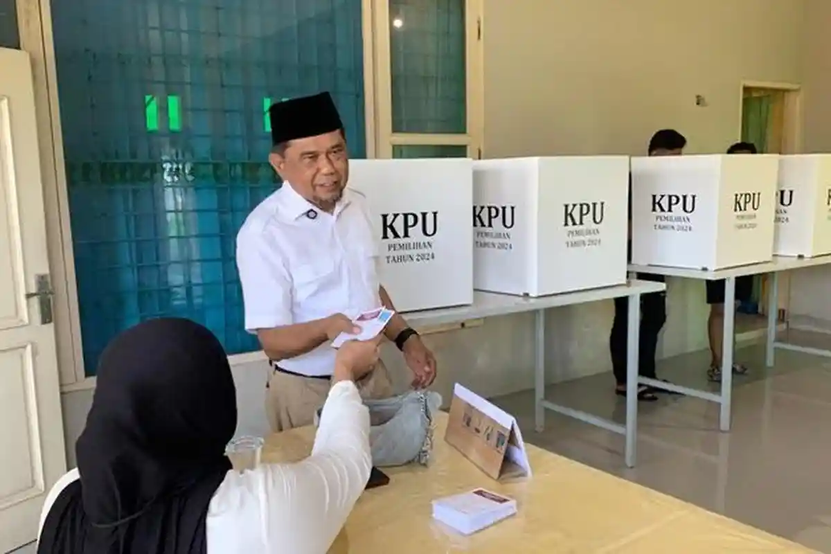 Usai Coblos di TPS 4 Penajam, Hamdam Yakin Usaha Tidak Akan Mengkhianati Hasil