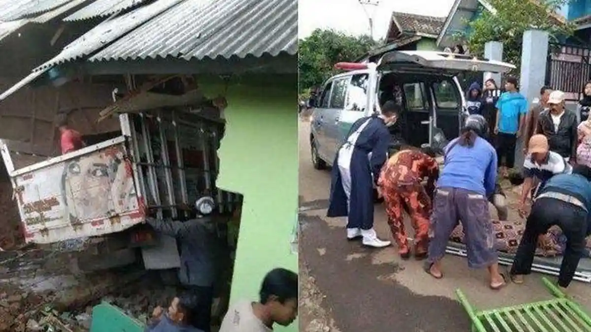 Kecelakaan Maut Truk Tabrak Madrasah, 2 Santri Meninggal, 8 Anak-anak Terluka