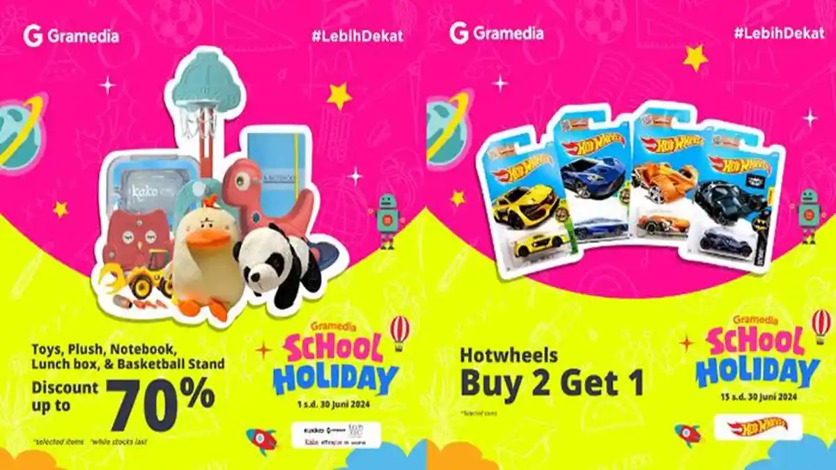 Gramedia Hadirkan Promo Seru untuk Menyambut Libur Sekolahmu Semakin Ceria