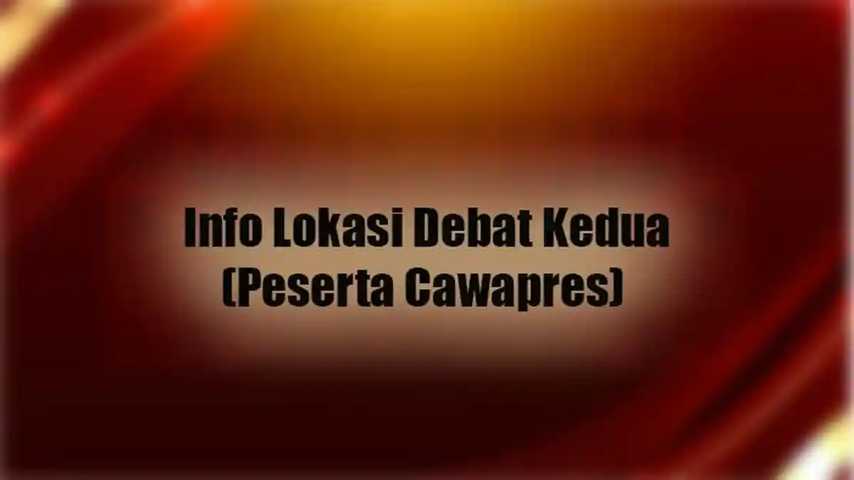 Ini Lokasi Debat Perdana Cawapres Jumat 22 Desember 2023
