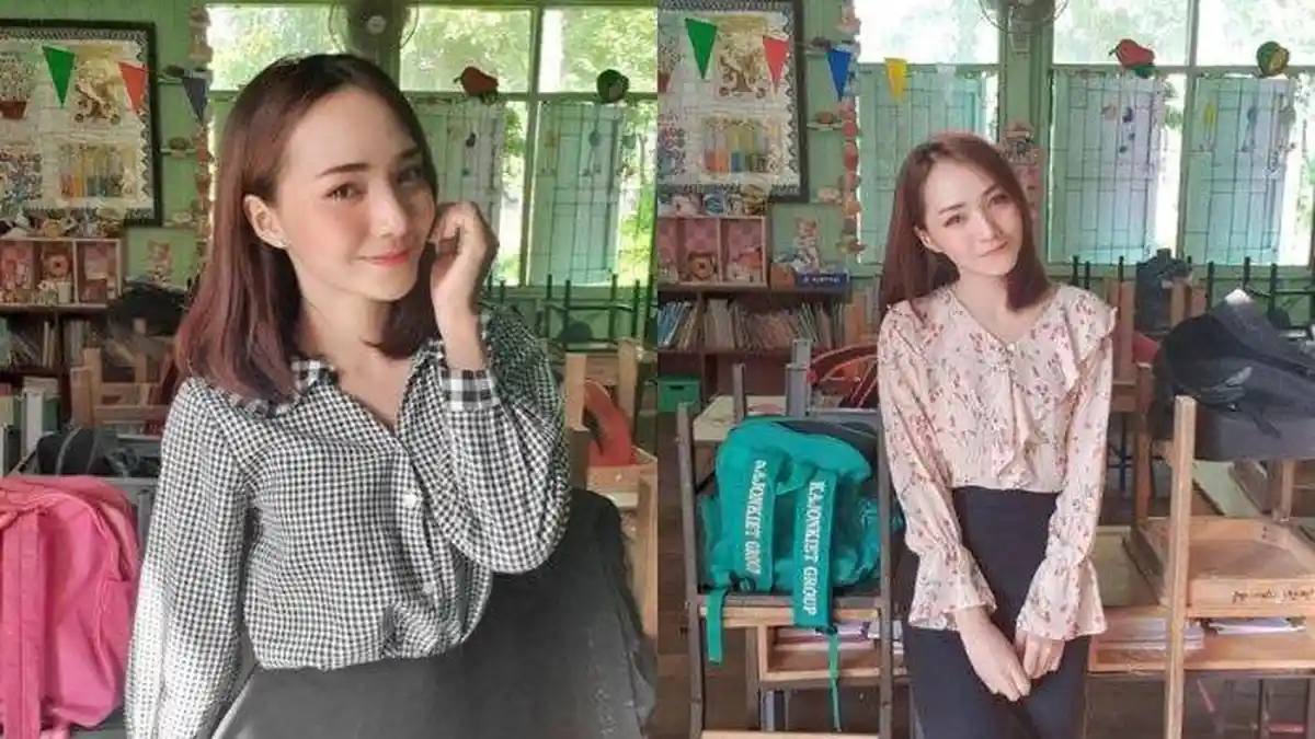 Agar Siswanya Semangat Belajar, Guru Cantik Ini Rela Dipeluk oleh Murid-muridnya, Ini Videonya