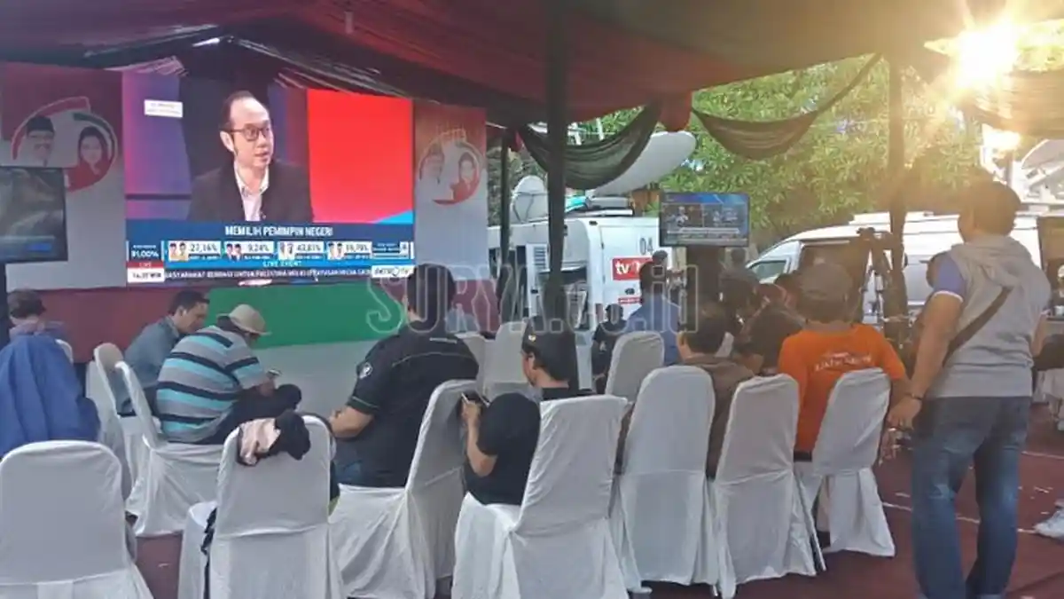 Hasil Hitung Cepat Unggulkan Khofifah, Posko Pemenangan Gus Ipul-Puti Sepi
