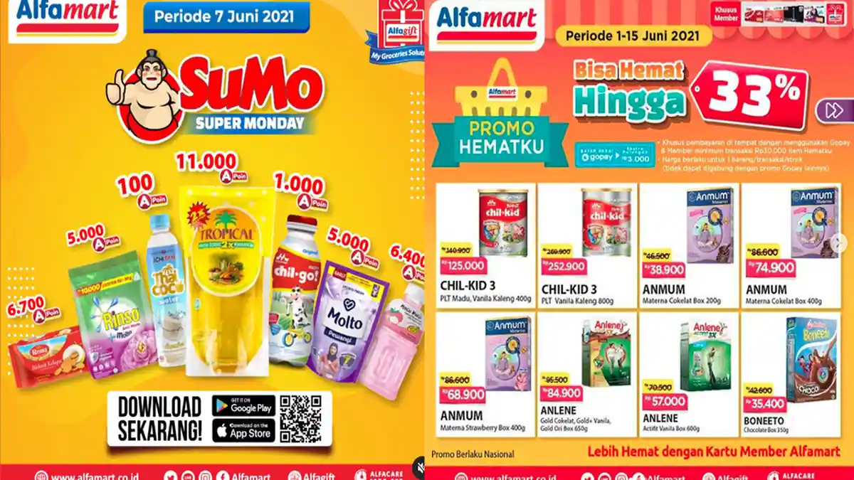 PROMO ALFAMART Hari Ini 7 Juni 2021, Diskon Produk Spesial Mingguan hingga Promo Hematku