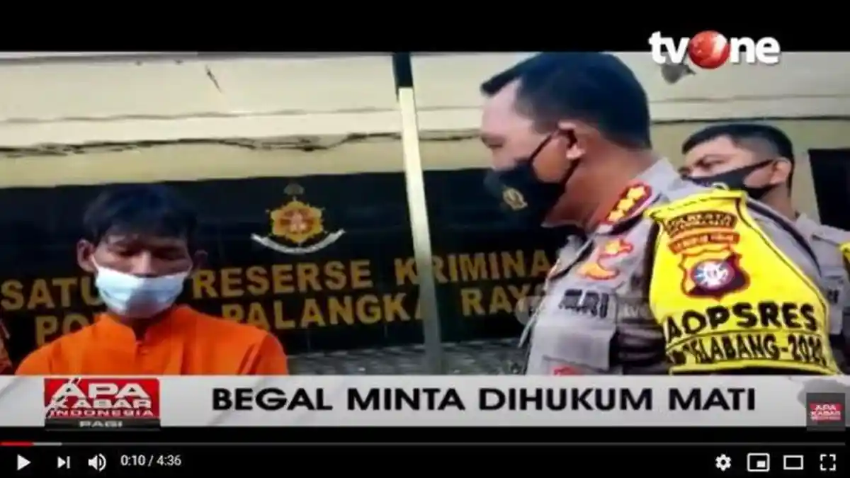 Begal Payudara Malah Minta Dihukum Mati pada Polisi: Tidak Menyesal kalau Tidak Dihukum Mati