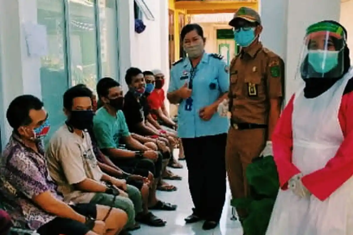 Kabar Gembira, Swab Test Tahanan Lapas Tembilahan yang Kontak dengan AL Keluar, Semuanya Negatif