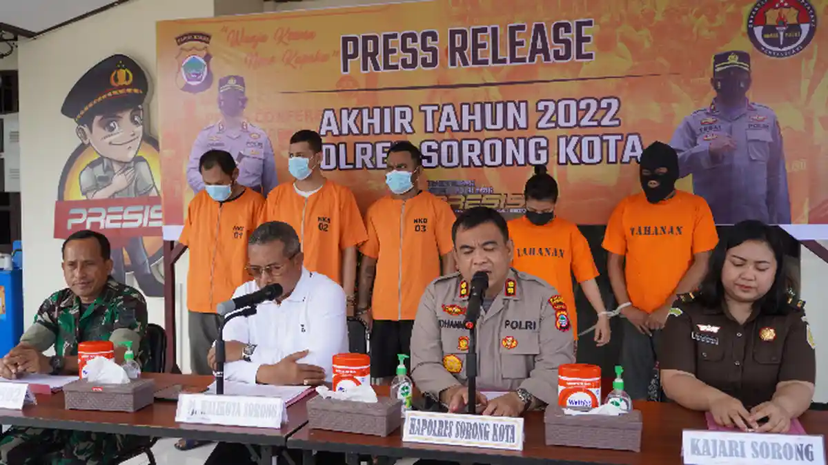 Penanganan Kasus Polres Sorong Kota Naik 24 Persen pada 2022