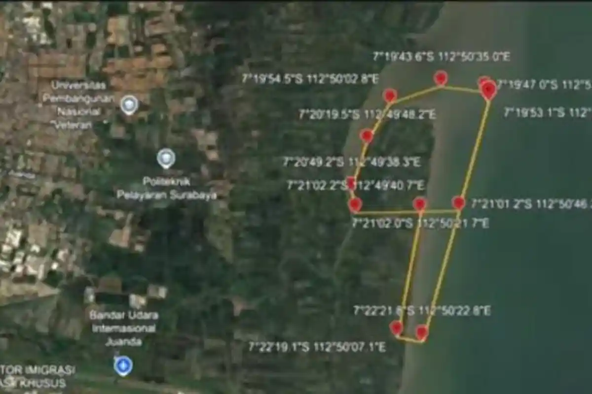 Sikapi HGB 656 Ha di Laut Sidoarjo Mirip Pagar Laut Tangerang, Pj Gubernur Jatim Minta Dihentikan