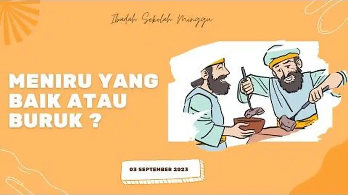 Renungan Harian Kristen Rabu 27 September 2023, Meniru Yang Baik