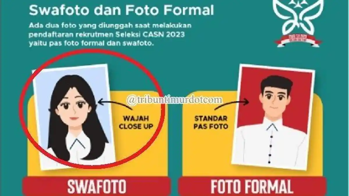 Contoh Swafoto CPNS 2024 yang Benar, Upload di sscasn.bkn.go.id