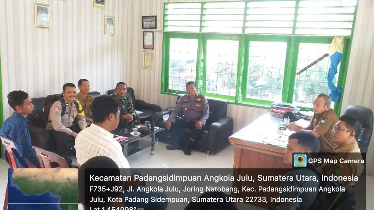 Jelang Pilkades, Kapolsek Hutaimbaru Rapat bersama Forkopimca Angkola Tanggulangi Pelanggaran Hukum