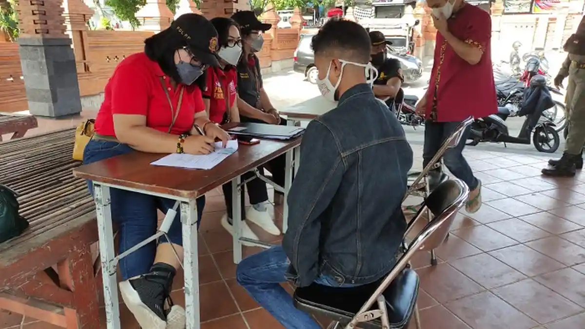 Uang Denda Sidak Masker di Denpasar Kini Mencapai Rp213.400.000