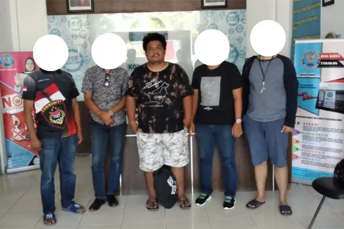 Sempat Buron, Pemasok Ganja 1,5 Kg asal Medan Diringkus BNNK Samarinda di Tarakan