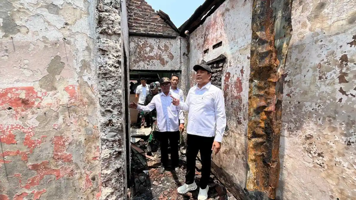 Dua Rumah Dilanda Kebakaran di Sukodono, Pemkab Sidoarjo Siapkan Perbaikan dari APBD