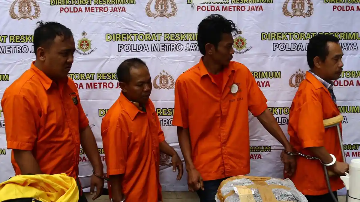 Empat Pelaku Curas di Jl. Tun Abdul Razak Somba Opu Ditangkap