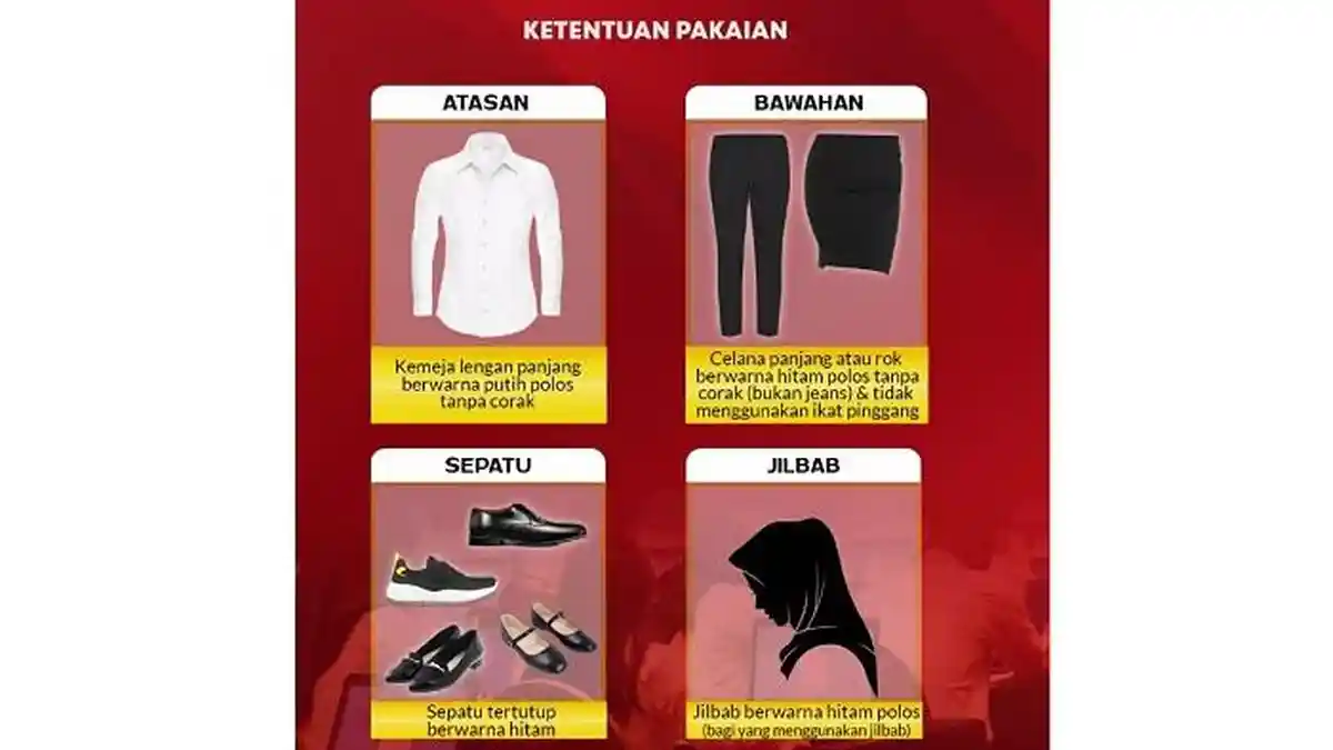 Ketentuan Pakaian Peserta SKD Sekolah Kedinasan 2024: Atasan, Bawahan ...