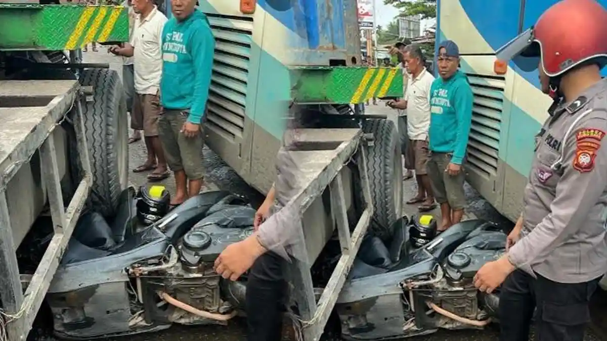 Viral Aksi Heroik Bripda Novandro Relakan Motor Pribadinya Jadi Ganjal ...