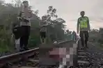 Orang Tanpa Identitas Tertabrak Kereta Api di Desa Kepuhrejo Tulungagung