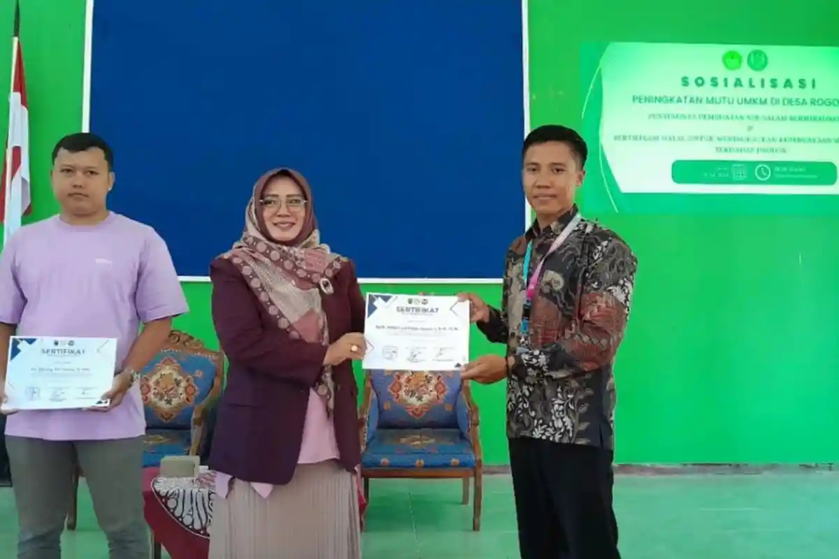 Tingkatkan Mutu UMKM, Mahasiswa KKN UIN Saizu Sosialisasikan Sertifikasi Halal