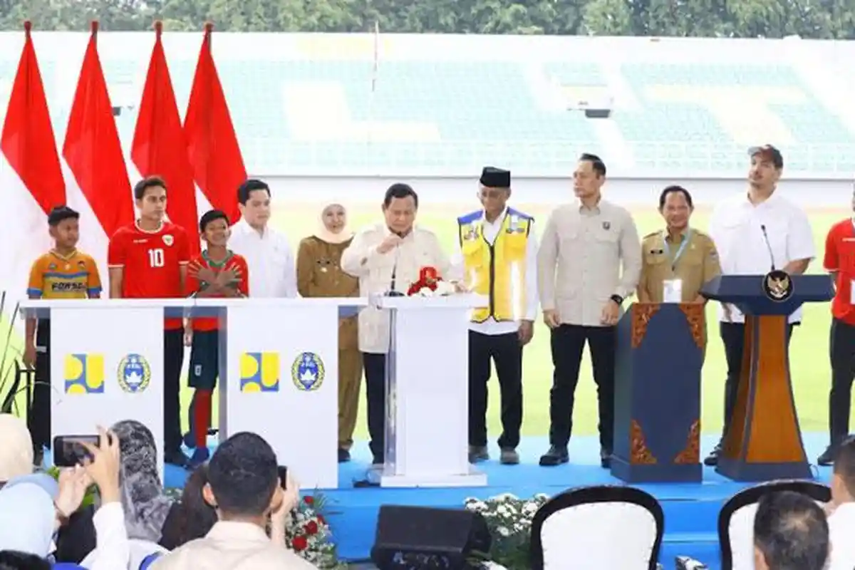 Presiden Prabowo Resmikan 17 Stadion Serentak di Sidoarjo, Khofifah: Layak Tuan Rumah Event Besar
