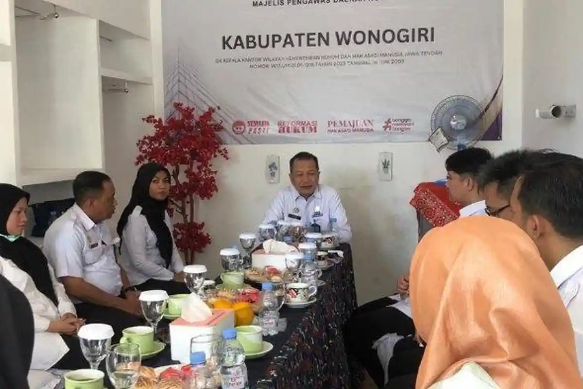 Kanwil Kemenkumham Jateng Lakukan Pembinaan Terhadap MPD Wonogiri